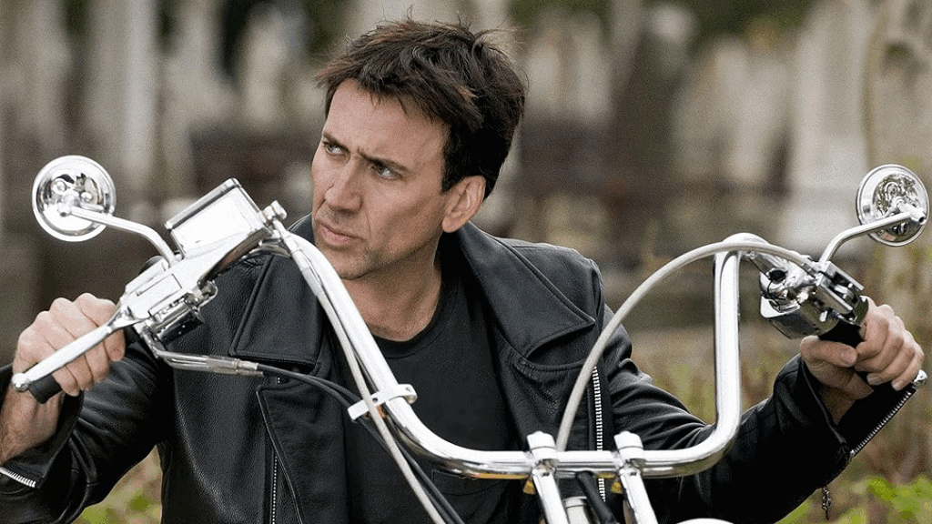 Nicholas Cage no filme "Motoqueiro Fantasma"